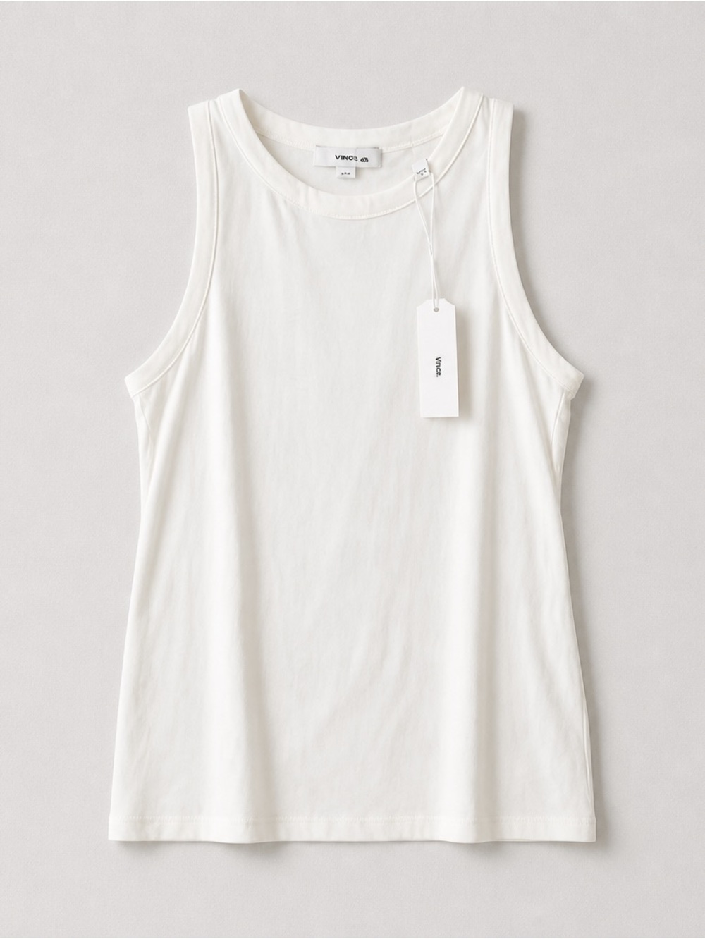 Vince Ivory Crewneck Tank Top